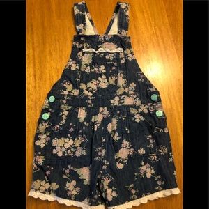 Matilda Jane Jean short overalls  size 6